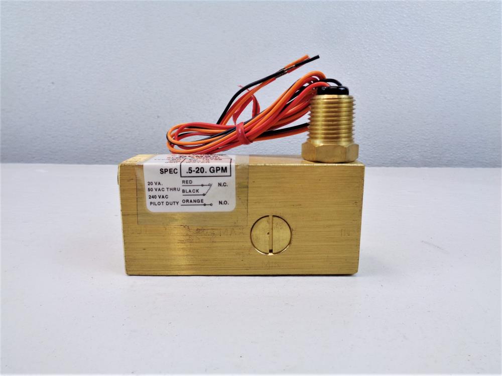 Gems 1/2" NPT Flow Switch, Type FS10798, Part 49073